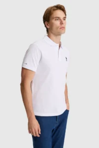 US Polo Assn. Men WHITE Basic T-Shirt - Image 3