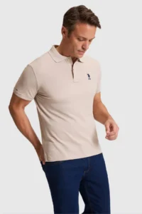 US Polo Assn. Men Stone slim Fit Polo Shirt Collar Basic T-Shirt - Image 3