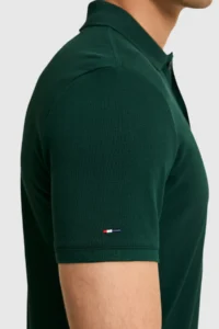 US Polo Assn. Men slim Fit Polo Shirt Collar dark Green Basic T-Shirt - Image 7