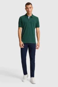 US Polo Assn. Men dark Green Regular Fit Polo Shirt Collar Basic T-Shirt - Image 4