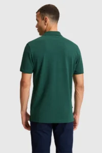 US Polo Assn. Men dark Green Regular Fit Polo Shirt Collar Basic T-Shirt - Image 5