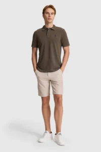 US Polo Assn. Men Dark Khaki Basic T-Shirt - Image 4