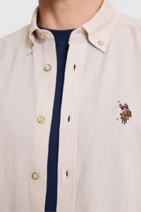 US Polo Assn. Men Stone Long Sleeve Basic Shirt - Image 6