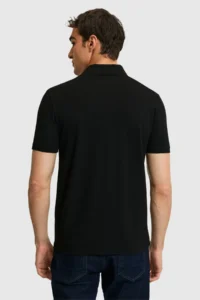 US Polo Assn. Men slim Fit Polo Shirt Collar Black Basic T-Shirt - Image 5