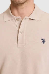 US Polo Assn. Men slim Fit Polo Shirt Collar Stone Basic T-Shirt - Image 6