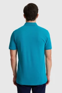 US Polo Assn. Men Petrol slim Fit Polo Shirt Collar Basic T-Shirt - Image 5
