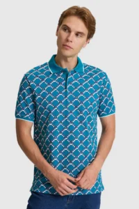 US Polo Assn. Men Petrol Regular Fit Polo Shirt Collar T-Shirt
