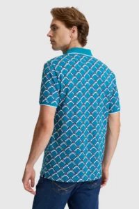 US Polo Assn. Men Petrol Regular Fit Polo Shirt Collar T-Shirt - Image 5