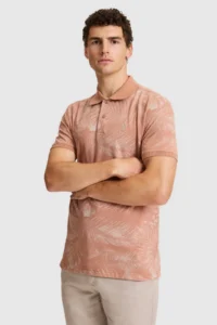 US Polo Assn. Men Powder PINK Regular Fit Polo Shirt Collar T-Shirt - Image 3