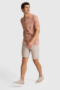 US Polo Assn. Men Powder PINK Regular Fit Polo Shirt Collar T-Shirt - Image 4