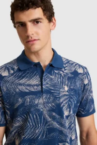 US Polo Assn. Men Light NAVY Regular Fit Polo Shirt Collar T-Shirt - Image 2