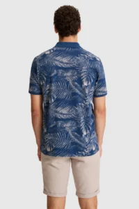 US Polo Assn. Men Light NAVY Regular Fit Polo Shirt Collar T-Shirt - Image 5