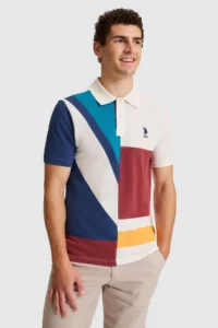 US Polo Assn. Men Cherry Regular Fit Polo Shirt Collar T-Shirt