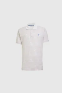 US Polo Assn. Men Light Gray Regular Fit Polo Shirt Collar T-Shirt - Image 7