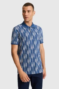 US Polo Assn. Men Light NAVY Regular Fit Polo Shirt Collar T-Shirt