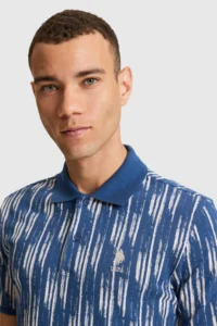 US Polo Assn. Men Light NAVY Regular Fit Polo Shirt Collar T-Shirt - Image 2