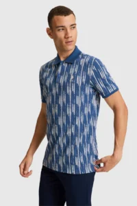 US Polo Assn. Men Light NAVY Regular Fit Polo Shirt Collar T-Shirt - Image 3