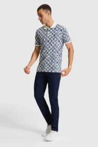 US Polo Assn. Men Light NAVY Regular Fit Polo Shirt Collar T-Shirt - Image 4