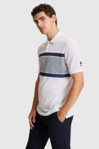US Polo Assn. Men WHITE Regular Fit Polo Shirt Collar T-Shirt - Image 3