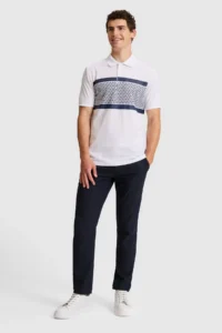 US Polo Assn. Men WHITE Regular Fit Polo Shirt Collar T-Shirt - Image 4