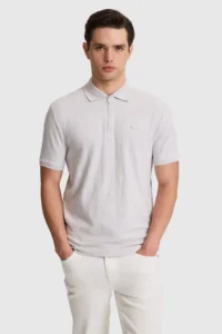 US Polo Assn. Men Light Gray T-Shirt
