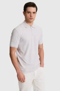 US Polo Assn. Men Light Gray T-Shirt - Image 3
