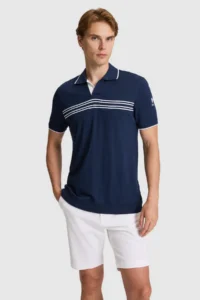 US Polo Assn. Men NAVY BLUE Regular Fit Polo Shirt Collar T-Shirt