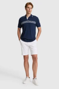 US Polo Assn. Men NAVY BLUE Regular Fit Polo Shirt Collar T-Shirt - Image 4