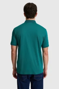 US Polo Assn. Men dark Green Regular Fit Polo Shirt Collar T-Shirt - Image 5