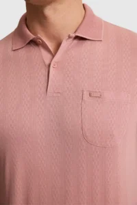 US Polo Assn. Men Powder PINK Regular Fit Polo Shirt Collar T-Shirt - Image 6