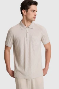 US Polo Assn. Men Stone Regular Fit Polo Shirt Collar T-Shirt