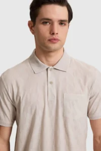 US Polo Assn. Men Stone Regular Fit Polo Shirt Collar T-Shirt - Image 2