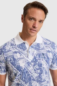 US Polo Assn. Men Indigo Regular Fit Polo Shirt Collar T-Shirt - Image 2