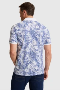 US Polo Assn. Men Indigo Regular Fit Polo Shirt Collar T-Shirt - Image 5