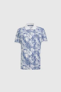 US Polo Assn. Men Indigo Regular Fit Polo Shirt Collar T-Shirt - Image 7