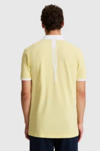 US Polo Assn. Men Light YELLOW Regular Fit Polo Shirt Collar T-Shirt - Image 5