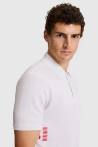 US Polo Assn. Men WHITE Regular Fit Polo Shirt Collar T-Shirt - Image 2