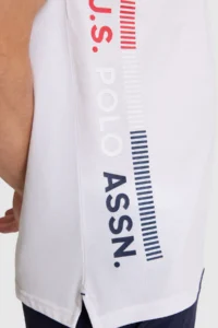 US Polo Assn. Men WHITE Regular Fit Polo Shirt Collar T-Shirt - Image 6