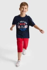 US Polo Assn. Boys' NAVY BLUE Crew Neck T-Shirt - Image 4
