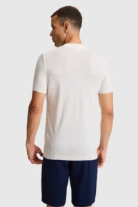 US Polo Assn. Men Cream Polo Shirt Collar Knitwear T-Shirt - Image 5