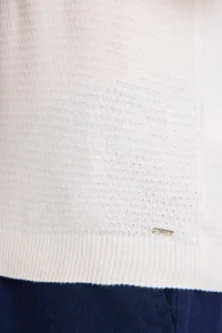 US Polo Assn. Men Cream Polo Shirt Collar Knitwear T-Shirt - Image 6