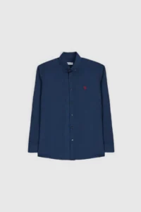 US Polo Assn. Men NAVY BLUE Long Sleeve Basic Shirt - Image 7