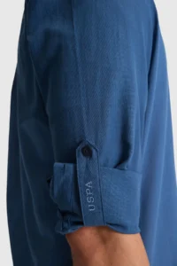 US Polo Assn. Men Light NAVY Long Sleeve Basic Shirt - Image 6