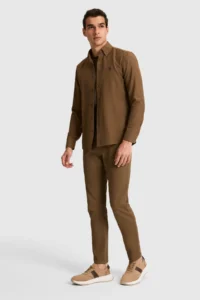 US Polo Assn. Men Brown Long Sleeve Basic Shirt - Image 4