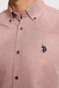 US Polo Assn. Men Cherry Long Sleeve Basic Shirt - Image 6