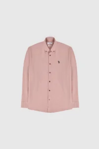 US Polo Assn. Men Cherry Long Sleeve Basic Shirt - Image 7