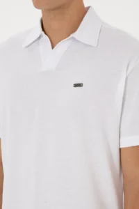 US Polo Assn. Men comfort Fit Wacky Collar WHITE T-Shirt - Image 7