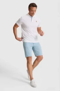 US Polo Assn. Men WHITE Regular Fit Polo Shirt Collar Basic T-Shirt - Image 4