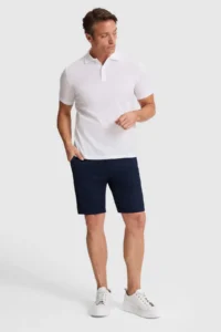 US Polo Assn. Men WHITE Regular Fit Polo Shirt Collar Basic T-Shirt - Image 4