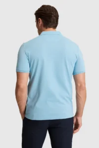 US Polo Assn. Men BLUE Regular Fit Polo Shirt Collar Basic T-Shirt - Image 5